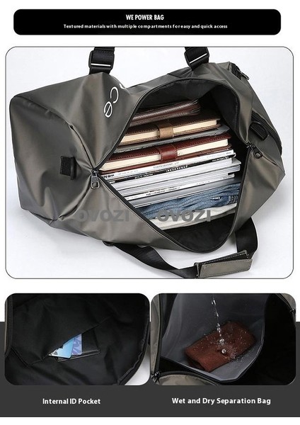 Ovozı Unisex Büyük Kapasiteli Spor Spor Çantası Seyahat Çantası (Yurt Dışından) indirimleri