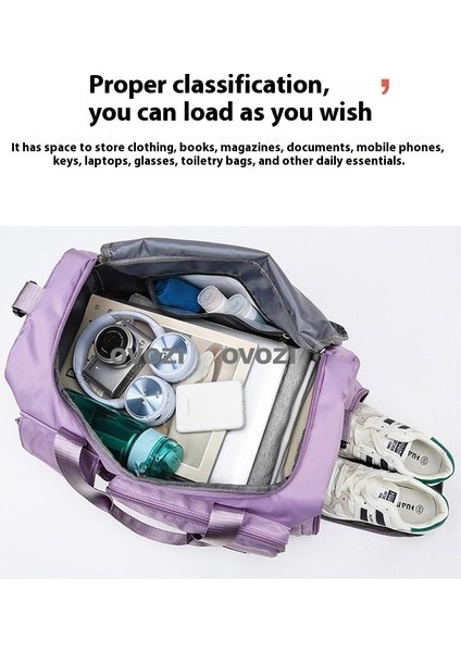 Ovozı Unisex Büyük Kapasiteli Spor Spor Çantası Seyahat Çantası (Yurt Dışından) indirimleri