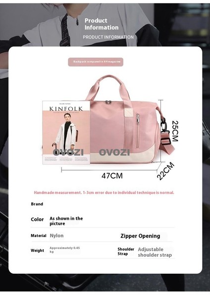 Ovozı Unisex Büyük Kapasiteli Spor Spor Çantası Seyahat Çantası (Yurt Dışından) fırsatları