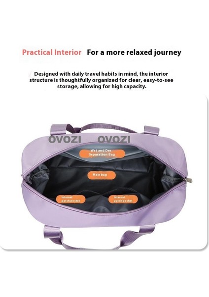 Ovozı Unisex Büyük Kapasiteli Spor Spor Çantası Seyahat Çantası (Yurt Dışından) indirimleri