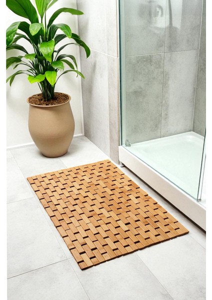 Kaymaz Taban Katlanabilir Çok Amaçlı Mat Dekoratif Banyo Paspası 40X60 Cm- 862 fiyatları