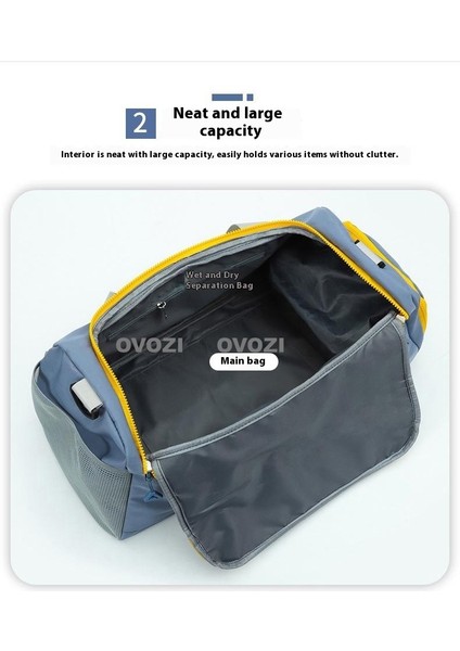 Ovozı Unisex Büyük Kapasiteli Spor Spor Çantası Seyahat Çantası (Yurt Dışından) indirimleri