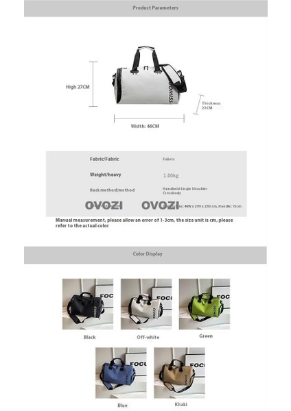 Ovozı Unisex Büyük Kapasiteli Spor Spor Çantası Seyahat Çantası (Yurt Dışından) modelleri