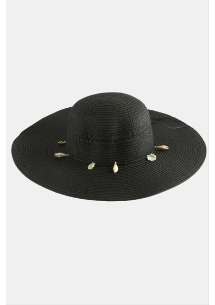 Depomix Deniz Kabuğu Hasır Şapka-Siyah fiyatları