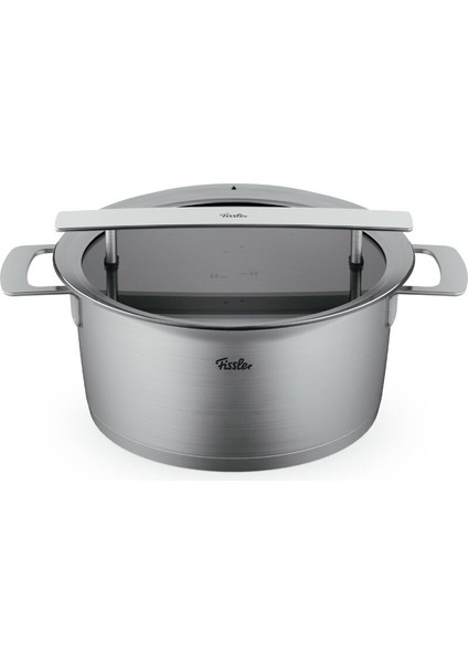 Phi Collection Cam Kapak Kısa Tencere 24 cm