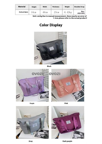 Ovozı Unisex Büyük Kapasiteli Spor Spor Çantası Seyahat Çantası (Yurt Dışından) fırsatları