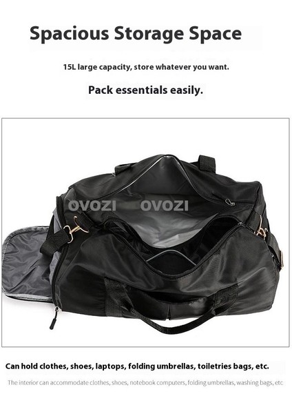 Ovozı Unisex Büyük Kapasiteli Spor Spor Çantası Seyahat Çantası (Yurt Dışından) modelleri