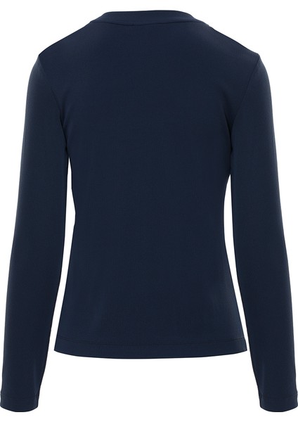 Kol Ucu Etiket Detaylı Yakası Taşlı Bluz modelleri