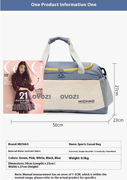 Ovozı Unisex Büyük Kapasiteli Spor Spor Çantası Seyahat Çantası (Yurt Dışından) fiyatları