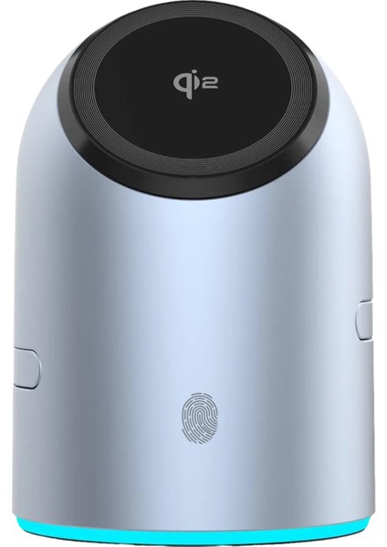 WC76 3in1 15W Telefon 2.5W Saat ve 5W Airpods Için Dönebilen Kablosuz Şarj Standı - Gri fırsatları