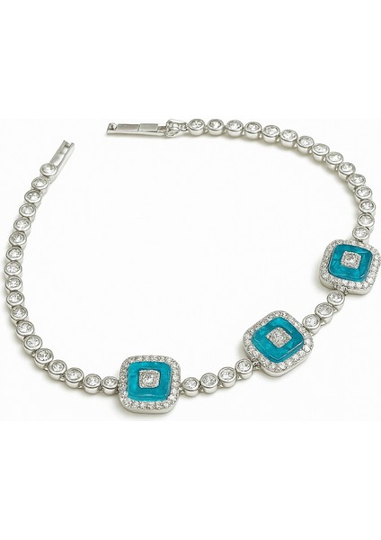 Çelik Cam Nazar Bileklik