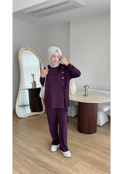 Çıt Çıt Detaylı Oysho Takım-Mor fırsatları