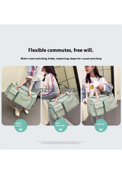 Ovozı 42*26*20CM Unisex Büyük Kapasiteli Spor Spor Çantası Seyahat Çantası (Yurt Dışından) modelleri