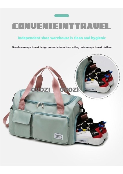 Ovozı 42*26*20CM Unisex Büyük Kapasiteli Spor Spor Çantası Seyahat Çantası (Yurt Dışından) indirimleri