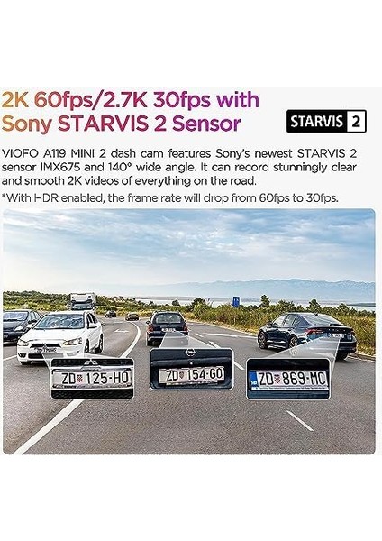 A119 Mini-2 Hdr 2k 60FPS 5ghz Wifi ve S'li Araç Kamerası fiyatları