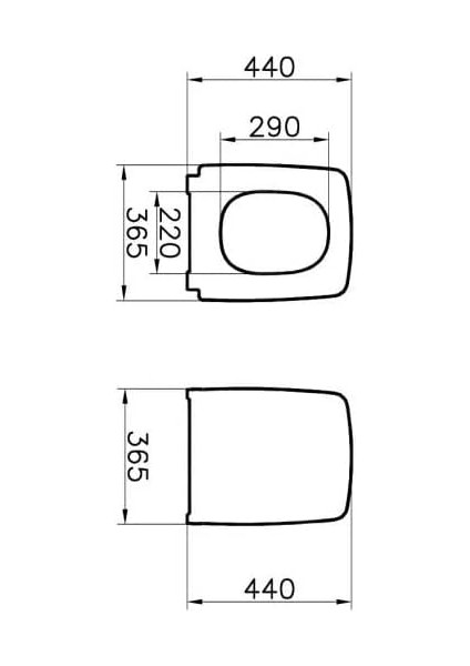 122-003-009 Yavaş Kapanır Slim Klozet Kapağı, Beyaz modelleri