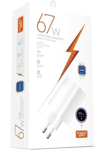 M67 67W Usb-A Çıkışlı Adaptörü (5-20V 3-25A)