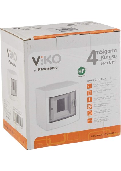 4lü Sıva Üstü Sigorta Kutusu