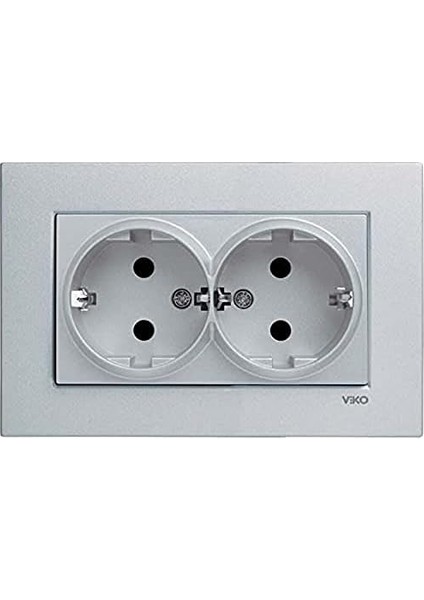 Novella Gümüş Ikili Toprakli Priz Çarpma Karşıtı Çocuk Korumalı fiyatları