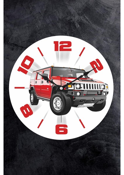 25 cm Dekoratif Plastik Cam Çocuk Odası Duvar Saati