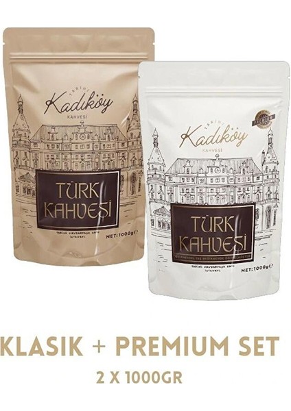 Klasik + Premium Türk Kahvesi Set (2 x 1000GR)