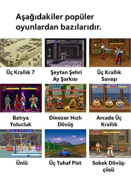 9 Inch 20.000 Adet Oyun Retro Oyun Konsolu Çift Kişilik Tv'ye Görüntü Bağlama Eğitici Atari indirimleri