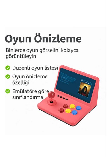9 Inch 20.000 Adet Oyun Retro Oyun Konsolu Çift Kişilik Tv'ye Görüntü Bağlama Eğitici Atari