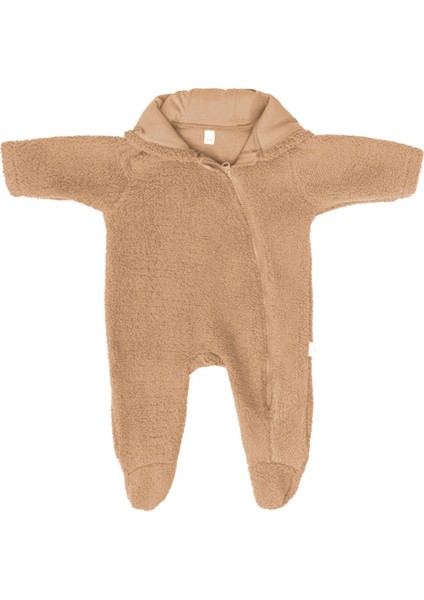 Ayı Kulaklı Kapüşonlu Peluş Tulum modelleri