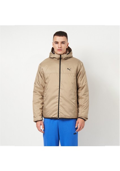 Essentials Ligth Padded Erkek Bej Kapüşonlu Mont