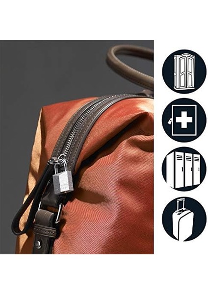 9120EURTCC 2 Adet Masif Yapılan Anahtarlı Asma Kilit Seti, Gri, 2 x 3,4 x 1,4 cm fiyatları