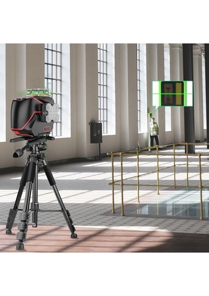 KBL36G Profesyonel Li-Ion Şarjlı 4X360⁰ LCD Ekran Otomatik Hizalamalı Yeşil Çapraz Çizgi Distomat + Uzaktan Kumanda + Taşıma Çantası fiyatları