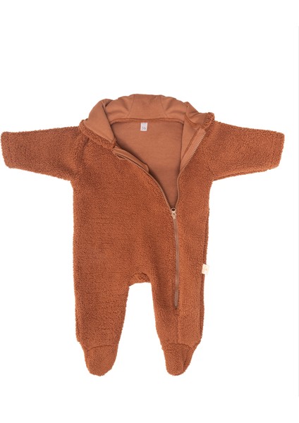 Ayı Kulaklı Kapüşonlu Peluş Tulum modelleri