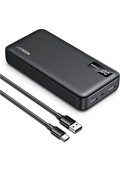 20.000 Mah Pd 3.0 Hızlı Şarj Powerbank 1xusb-C, 2xusb-A - 25683