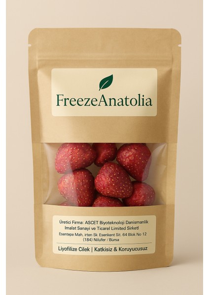 Liyofilize Çilek
