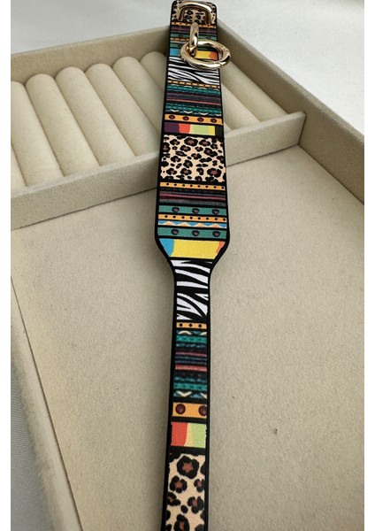 Halka Metal Detaylı Renkli Bohem Tarzı Deri Bileklik (26CM) modelleri