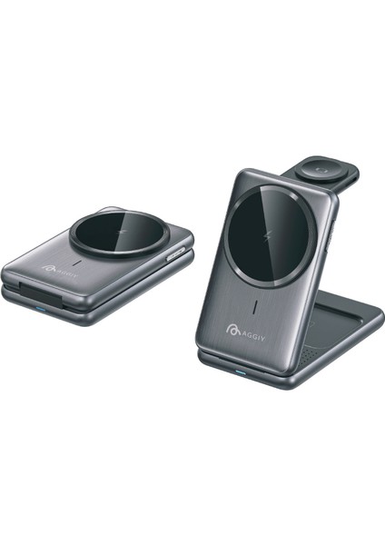 V Charge Pro 15W Magsafe Kablosuz Hızlı Şarj Standı Apple/watch/airpods/kulaklık/telefon