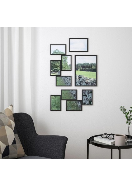 Yllevad Kolaj Çerçeve Siyah 10,3 x 15,3 cm 4 Fotoğraflık fırsatları