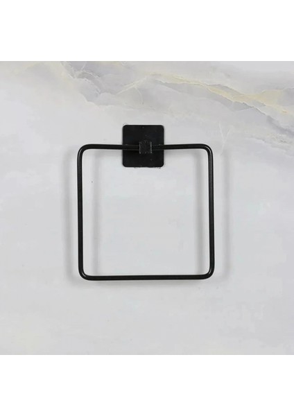 Kendiliğinden Yapışkanlı Siyah Paslanmaz Metal Kare Havluluk fırsatları