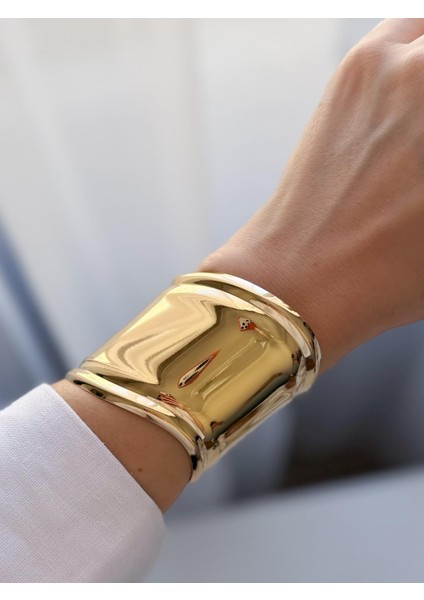 Çelik Kalın Kelepçe Bileklik