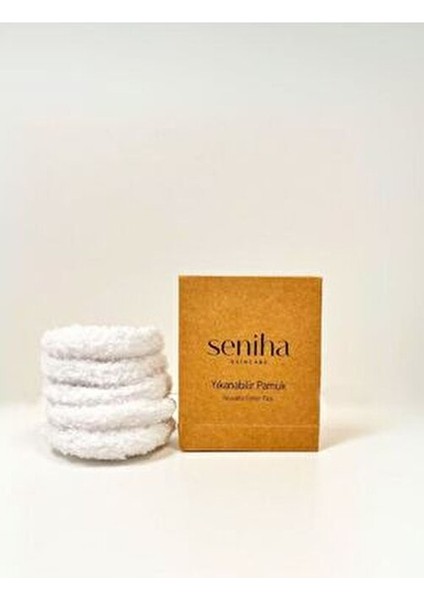 %100 Pamuk Yıkanabilir Makyaj Temizleme Pedi 2 Adet Doğal ve Çevre Dostu