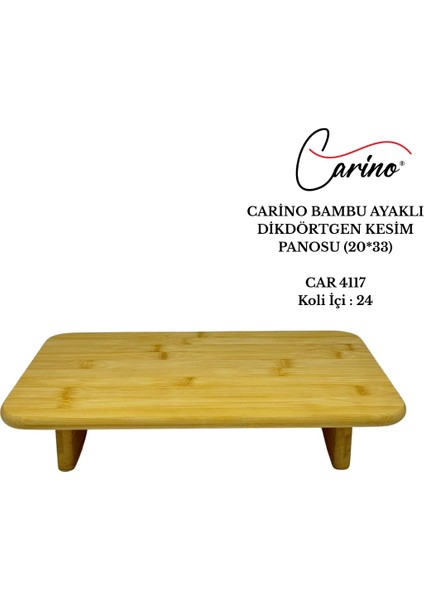Bambu Ayaklı Dikdörtgen Kesim Panosu (20*33)