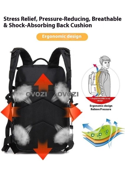 Ovozı Açık Sırt Çantası Yürüyüş Çantası Yürüyüş Spor Çantası Büyük Kapasiteli Seyahat Çantası (Yurt Dışından) indirimleri