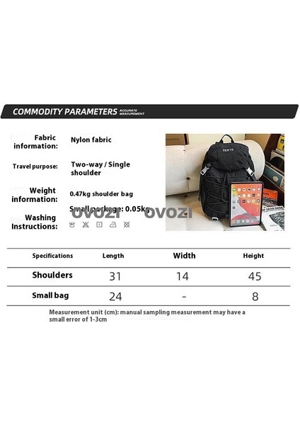 Ovozı Açık Sırt Çantası Yürüyüş Çantası Yürüyüş Spor Çantası Büyük Kapasiteli Seyahat Çantası (Yurt Dışından) fiyatları