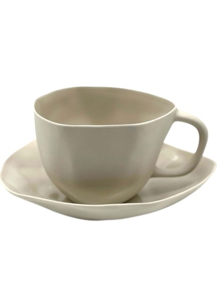 Çay Fincan ve Tabağı (Bej)