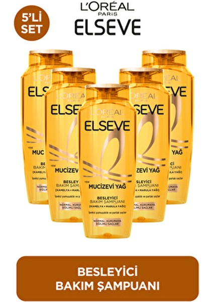 5'Li 6 Mucizevi Yağ Bakım Şampuanı Hassas Saçlar İçin Nemlendirici 360 ml Set fiyatları