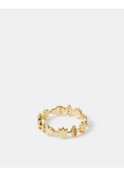 Z Etnik Yüzük 14 Ayar Altın Kaplama S fiyatları