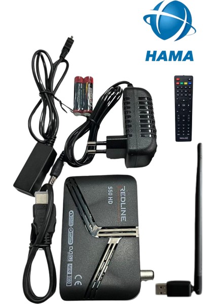 -Hama Redline Wifi Dahil Çanaklı Çanaksız Full Hd Uydu Alıcısı