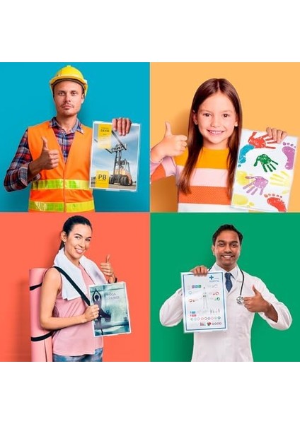 A4 Laminasyon Cihazı, 80 Ila 125 Mikron Laminasyon Folyoları Için, Laminasyon Kılıfları Dahil, Başlangıç Kiti, Ev Ofisi, Küçük Ofis ve Okulda Kullanım Için Ideal, Gri, Ilam, 73680089 modelleri