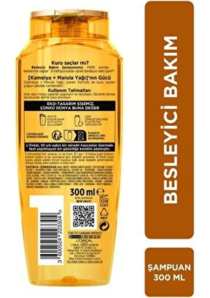 5'Li 6 Mucizevi Yağ Bakım Şampuanı Hassas Saçlar İçin Nemlendirici 360 ml Set