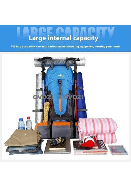 Ovozı Açık Sırt Çantası Yürüyüş Çantası Yürüyüş Spor Çantası Büyük Kapasiteli Seyahat Çantası (Yurt Dışından) modelleri